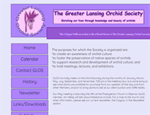 Tablet Screenshot of greaterlansingorchidsociety.com